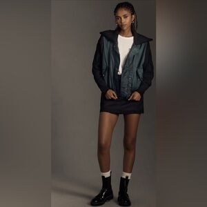 NWT Anthropologie Dolan Sweater Sleeve Bomber Jacket